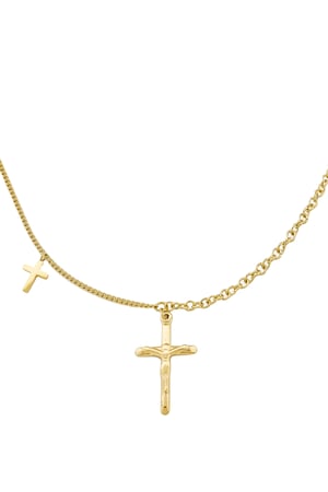 Double Cross Necklace h5 